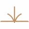Ekena Millwork Redmond Smooth Timber Gable Bracket, Western Red Cedar, 96"W x 52"H x 3 1/2"D x 3 1/2"F, 13/12 Pitch GBW096X52X0404RED00SWR - alternate 1